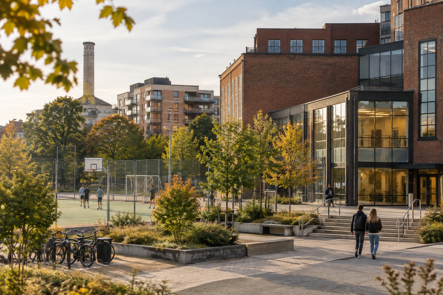 Skola och idrottshallar i fokus i Midsommarkransen